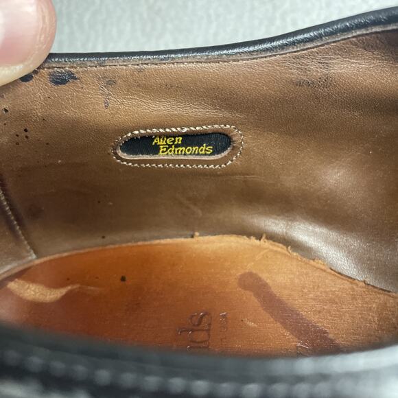Allen Edmonds Yorktown 10985 Black Leather Cap Toe Dress Shoes Men\'s Size 11.5 D main image 14